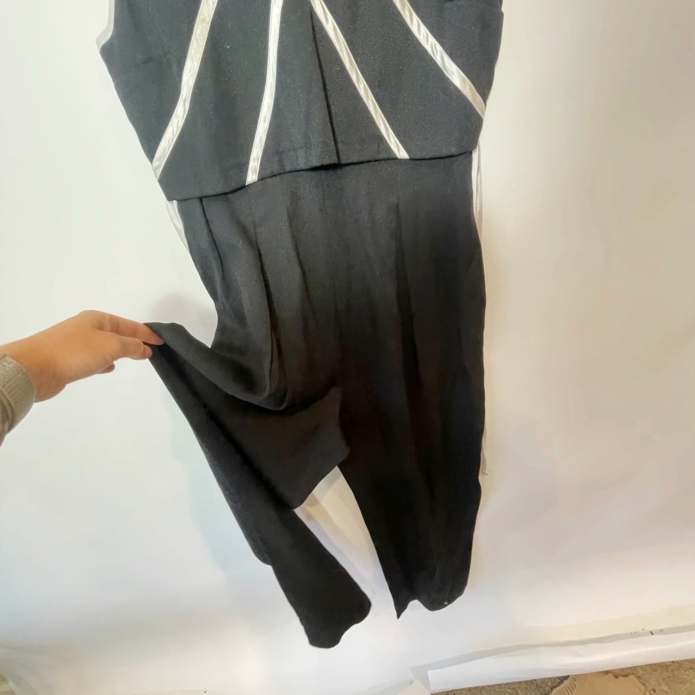 Scarlett Womens Junior Sleeveless One Piece Jumpsuit Black‎ Size 9/10 Tie Waist - Picture 2 of 11